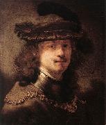 FLINCK, Govert Teunisz. Portrait of Rembrandt df oil on canvas